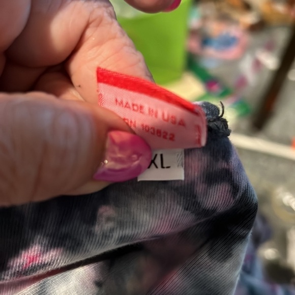 GLIMA  made in USA TOP WITH CROCHET EDGES AT BOTTOM 3/4 sleeves - Picture 12 of 12